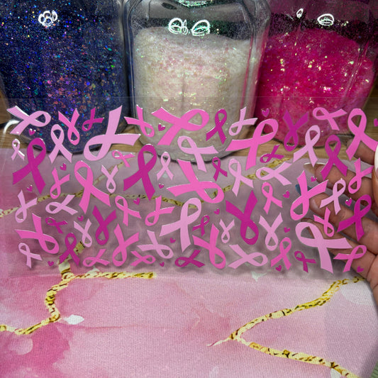 "Pink Ribbon" UV DTF Wrap (C157)