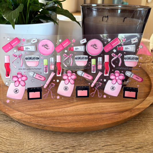 U16oz UV DTF Wrap (Double Sided) | "Makeup" C4 | READY TO SHIP