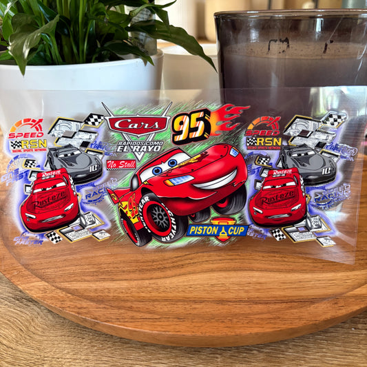 U16oz UV DTF Wrap (Double Sided) | "Mcqueen Racer" C7 | READY TO SHIP