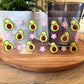 U16oz UV DTF Wrap (Double Sided) | "Cutesy Avocado" C15 | READY TO SHIP