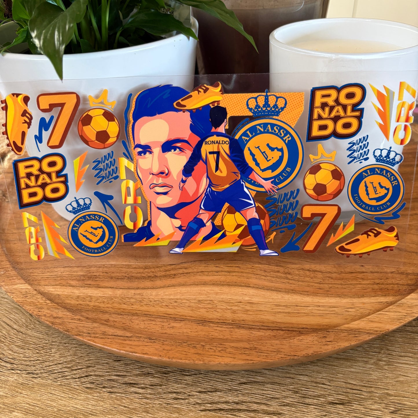 U16oz UV DTF Wrap (Double Sided) | "CR7 Soccer" C40 | READY TO SHIP