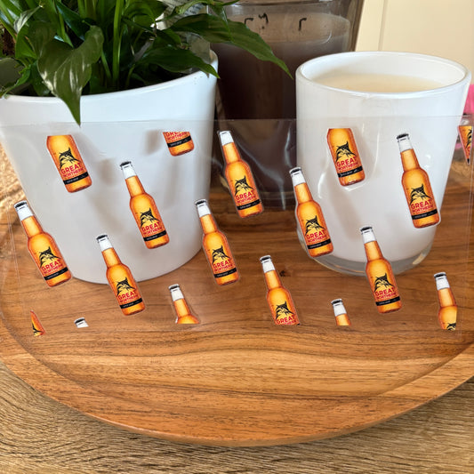 U16oz UV DTF Wrap (Double Sided) | "GN Beer" C59 | READY TO SHIP