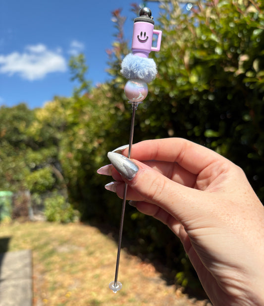 Purple Tumbler Glitter Poker 20cm