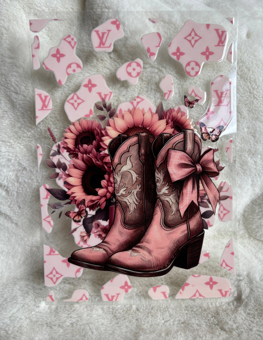 LV Boots A5 Journal UV DTF Transfer (#A55)