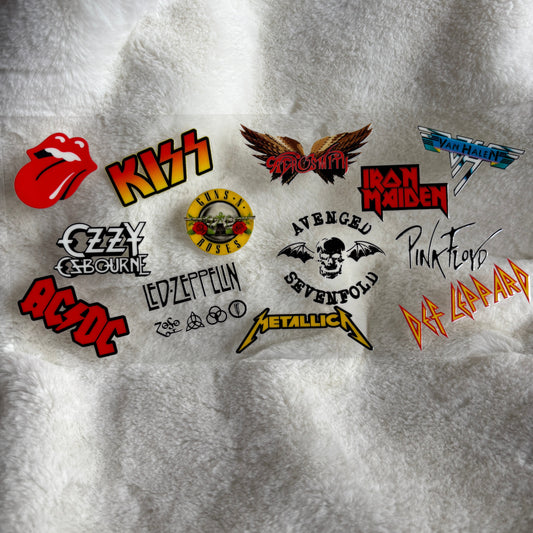 "Rock Bands" UV DTF Wrap (C4)