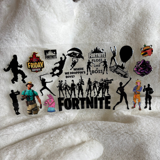 "Fort Kids Game" UV DTF Wrap (C14)