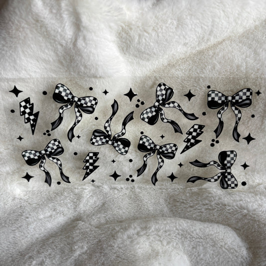 "Checkered Bows" UV DTF Wrap (C27)