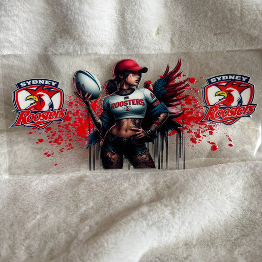 "Roosters Girl" UV DTF Wrap (C151)