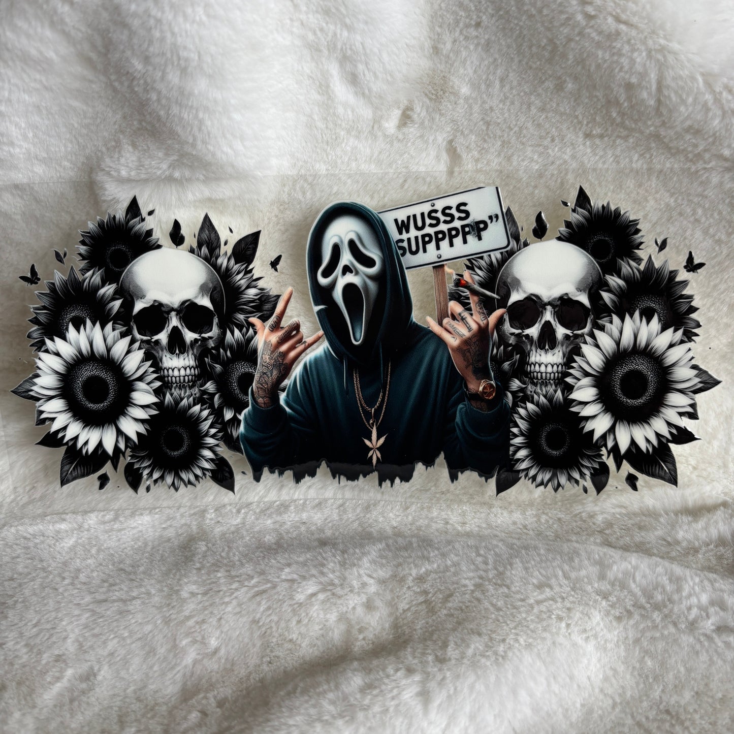 "Ghostface Sign" UV DTF Wrap (C2A)