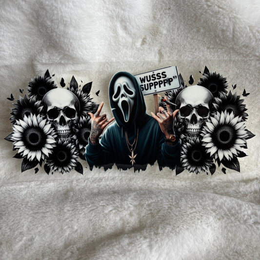 "Ghostface Sign" UV DTF Wrap (C2A)