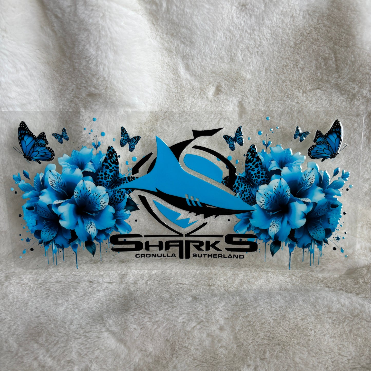 "Sharks Flower" UV DTF Wrap (C15A)