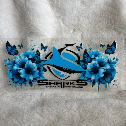 "Sharks Flower" UV DTF Wrap (C15A)