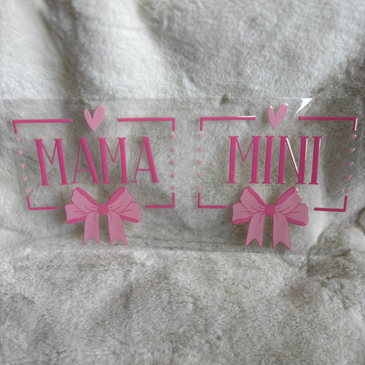 "Mama & Mini Pink" UV DTF Wrap (C31A)