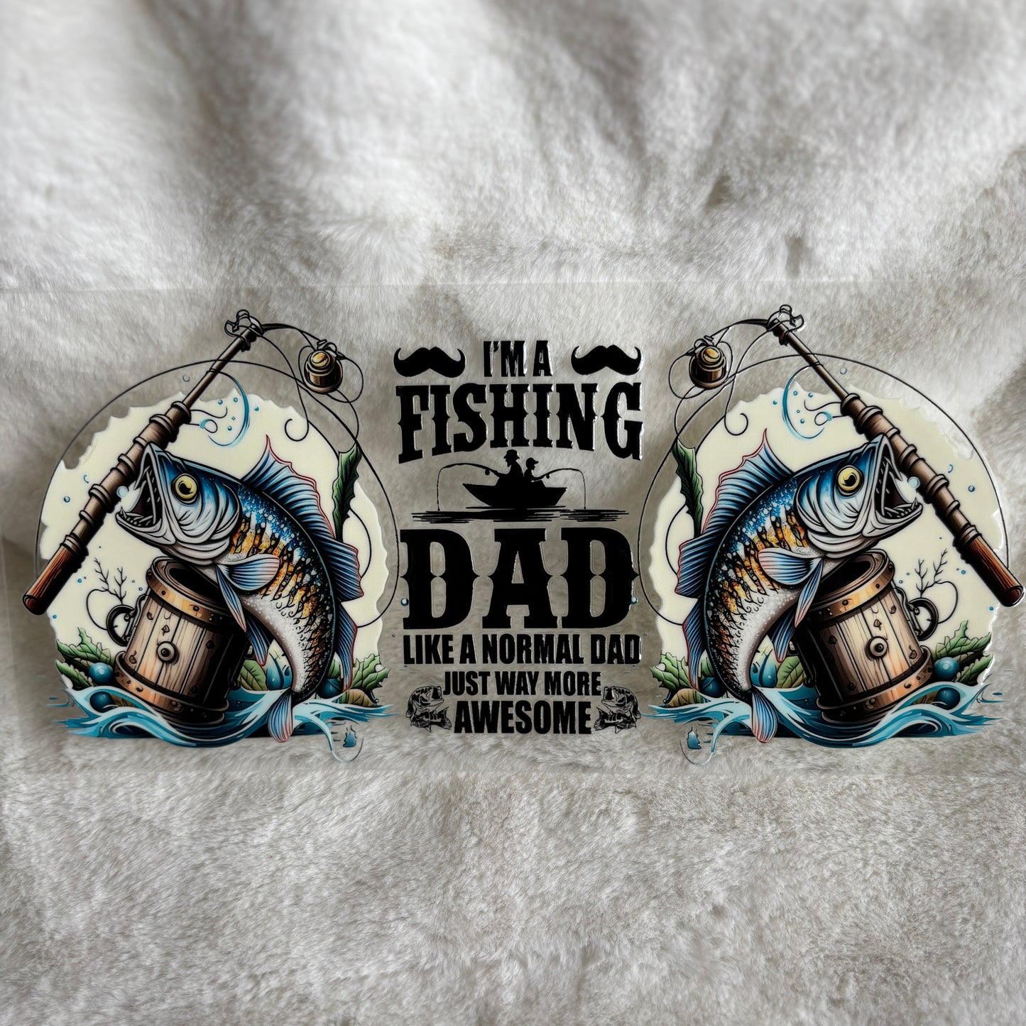 "Fishing Dad" UV DTF Wrap (C42A)