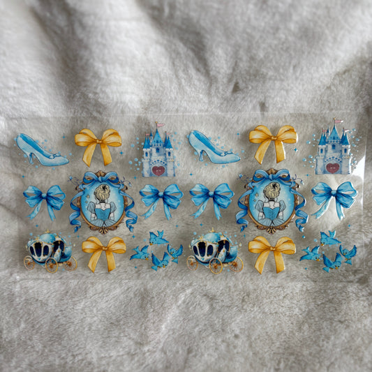 "Blue Princess Cutesy" UV DTF Wrap (C44A)