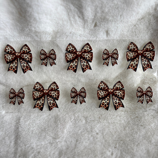 "Cheetah Bows" UV DTF Wrap (C48A)
