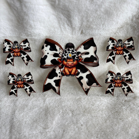 "Cow Bows" UV DTF Wrap (C50A)