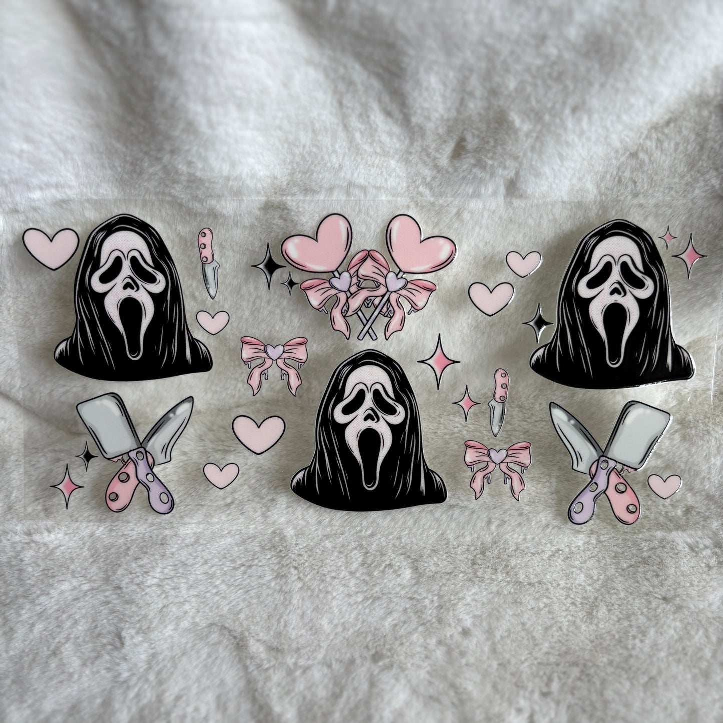"Cutesy Ghostface" UV DTF Wrap (C58A)