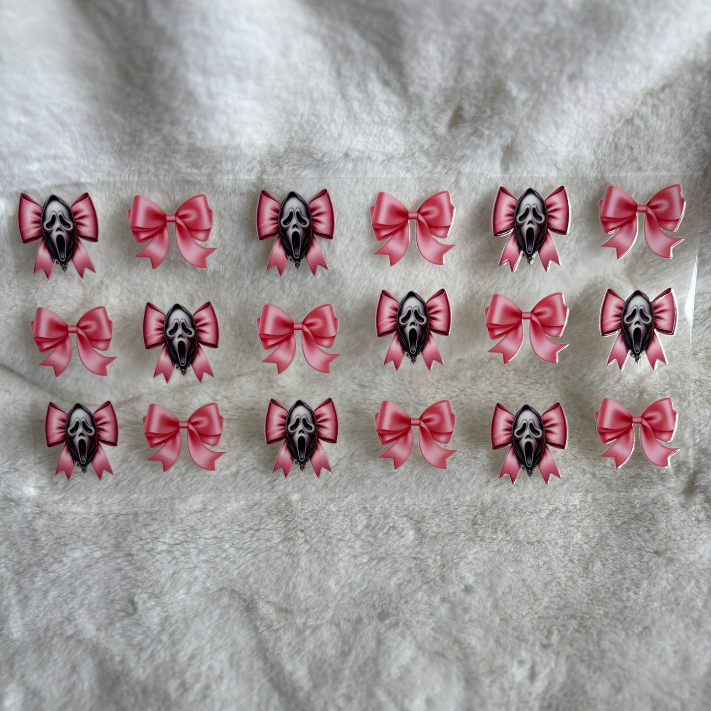 "Bows Ghostface" UV DTF Wrap (C59A)