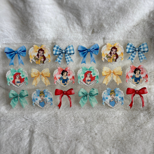 "Cutesy Princess Bows" UV DTF Wrap (C60A)