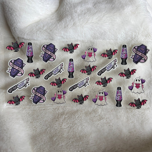 "Spooky Stickers" UV DTF Wrap (C67A)