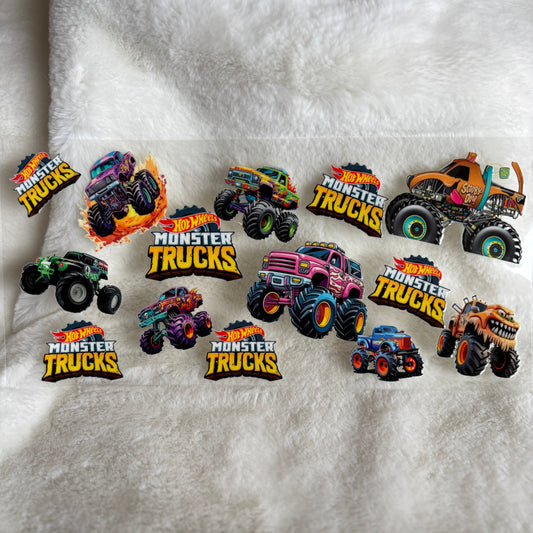 "Hot Wheelz Monster Trucks" UV DTF Wrap (C76A)