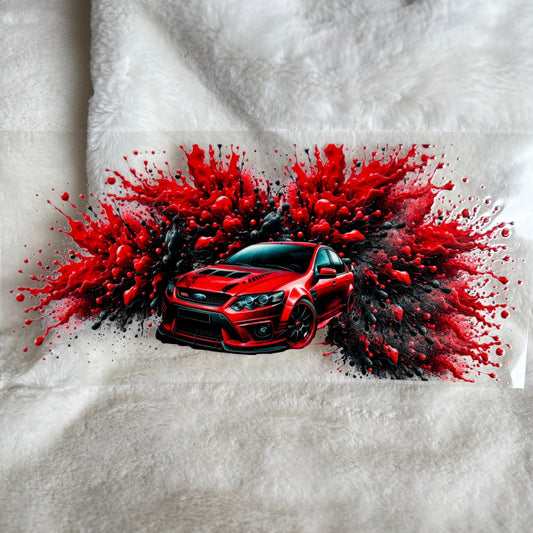 "Red Car Paint" UV DTF Wrap (C82A)