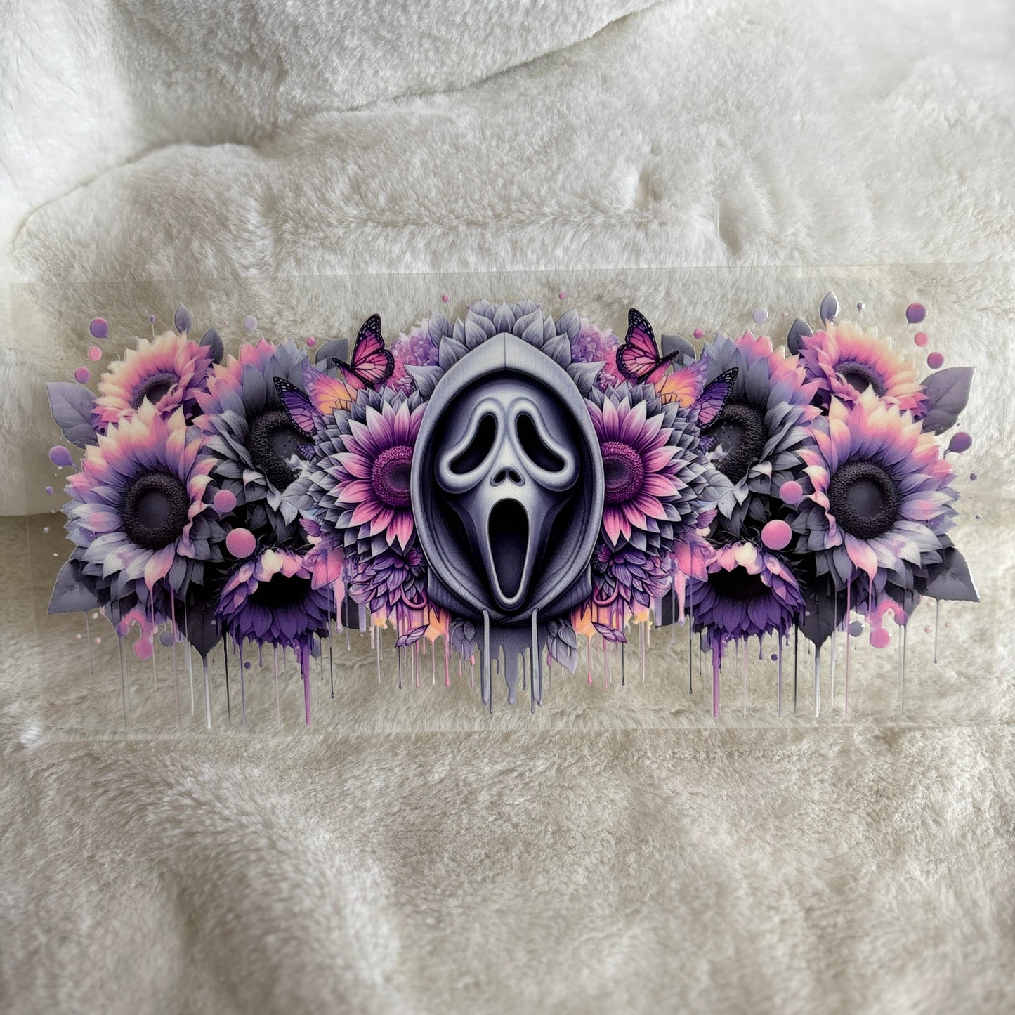 "Ghostface Flowers" UV DTF Wrap (C98A)