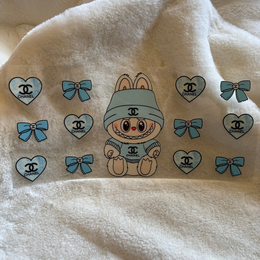 "Bubu Blue Boujee" UV DTF Wrap (C1)