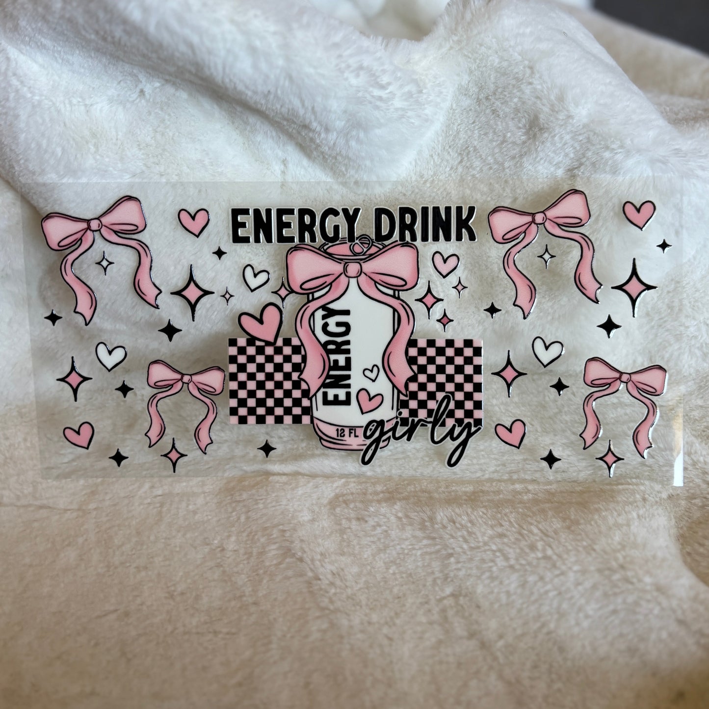 "Energy Drink Girly" UV DTF Wrap (C33)