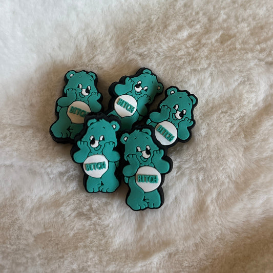 Swear Bear Teal | Focal Bead | #13