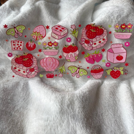 16oz UV DTF Wrap (Double Sided) | Cutesy Coquette Pattern