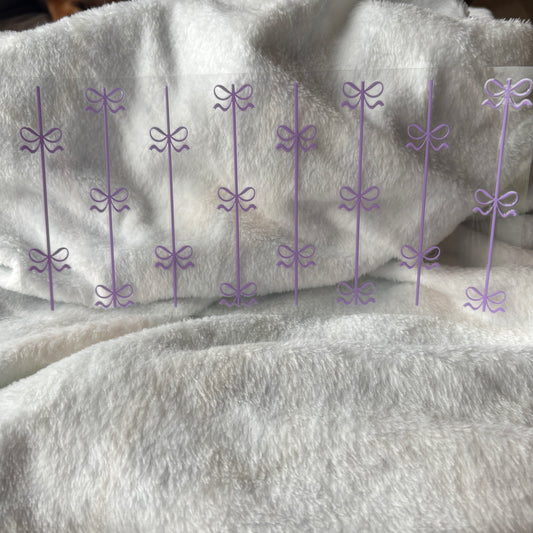 16oz UV DTF Wrap (Double Sided) | Purple Ribbon