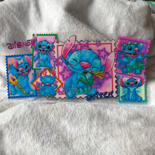 16oz UV DTF Wrap (Double Sided) | Blue Alien Stamps
