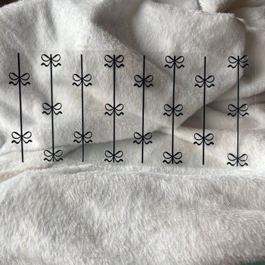 16oz UV DTF Wrap (Double Sided) | Black Ribbons