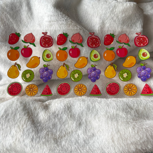 16oz UV DTF Wrap (Double Sided) | Fruit Pattern