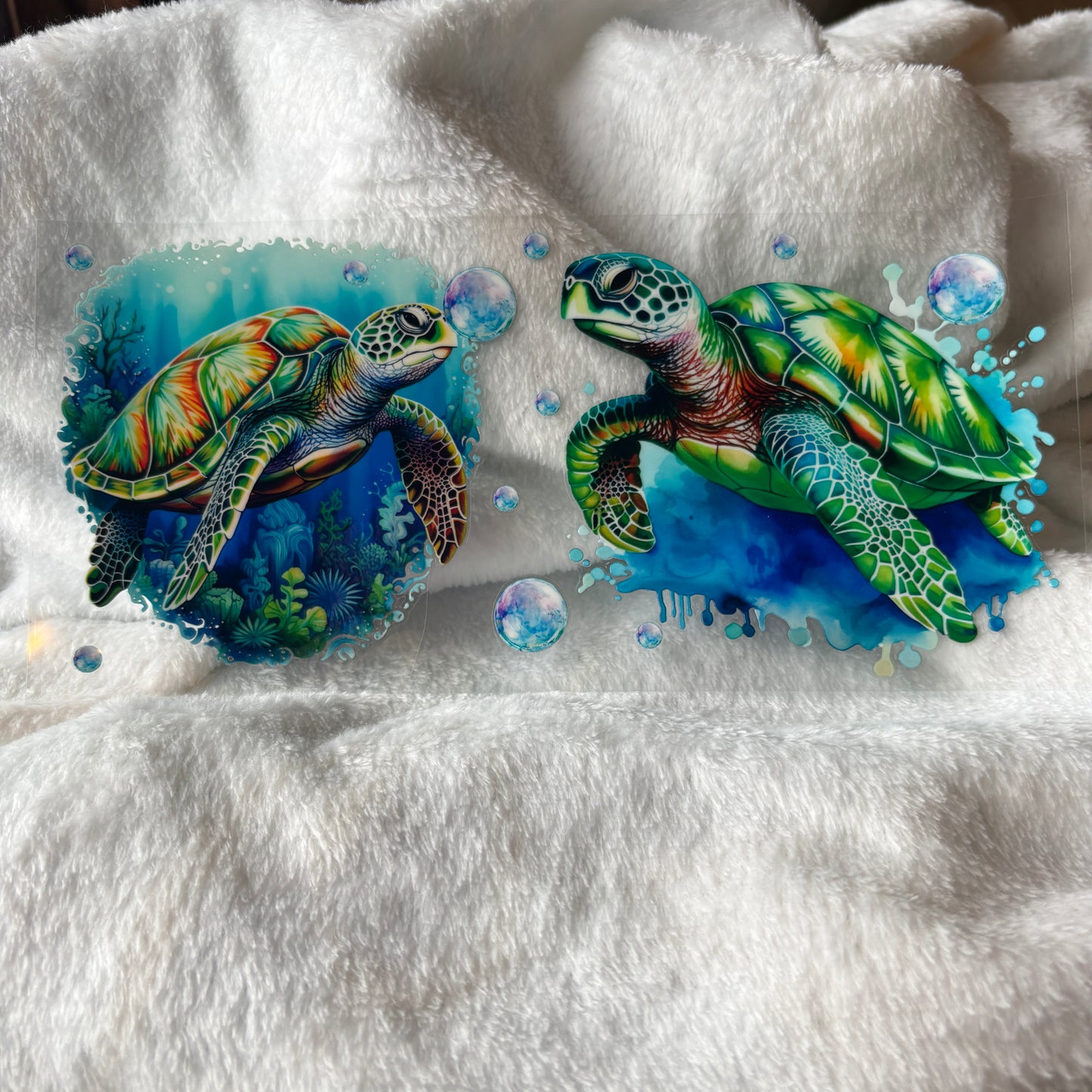 16oz UV DTF Wrap (Double Sided) | Turtles Bubbles