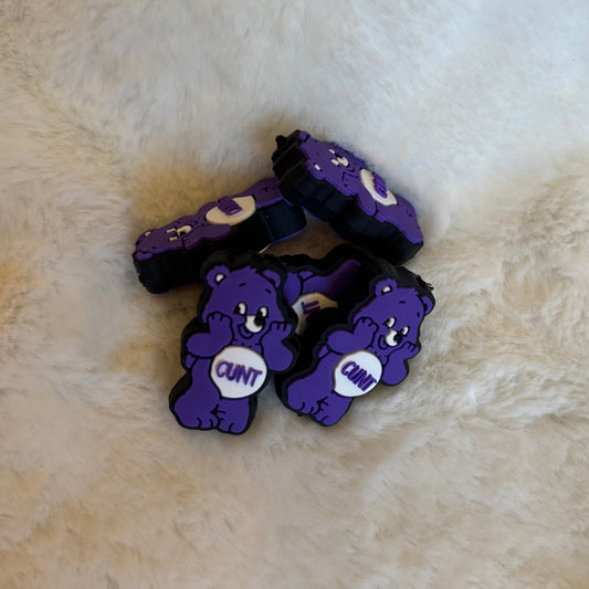 Swear Bear Purple | Focal Bead | #45