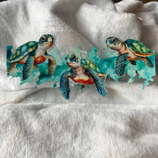 16oz UV DTF Wrap (Double Sided) | Turtles Teal