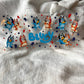 16oz UV DTF Wrap (Double Sided) | Blue Dog Sisters