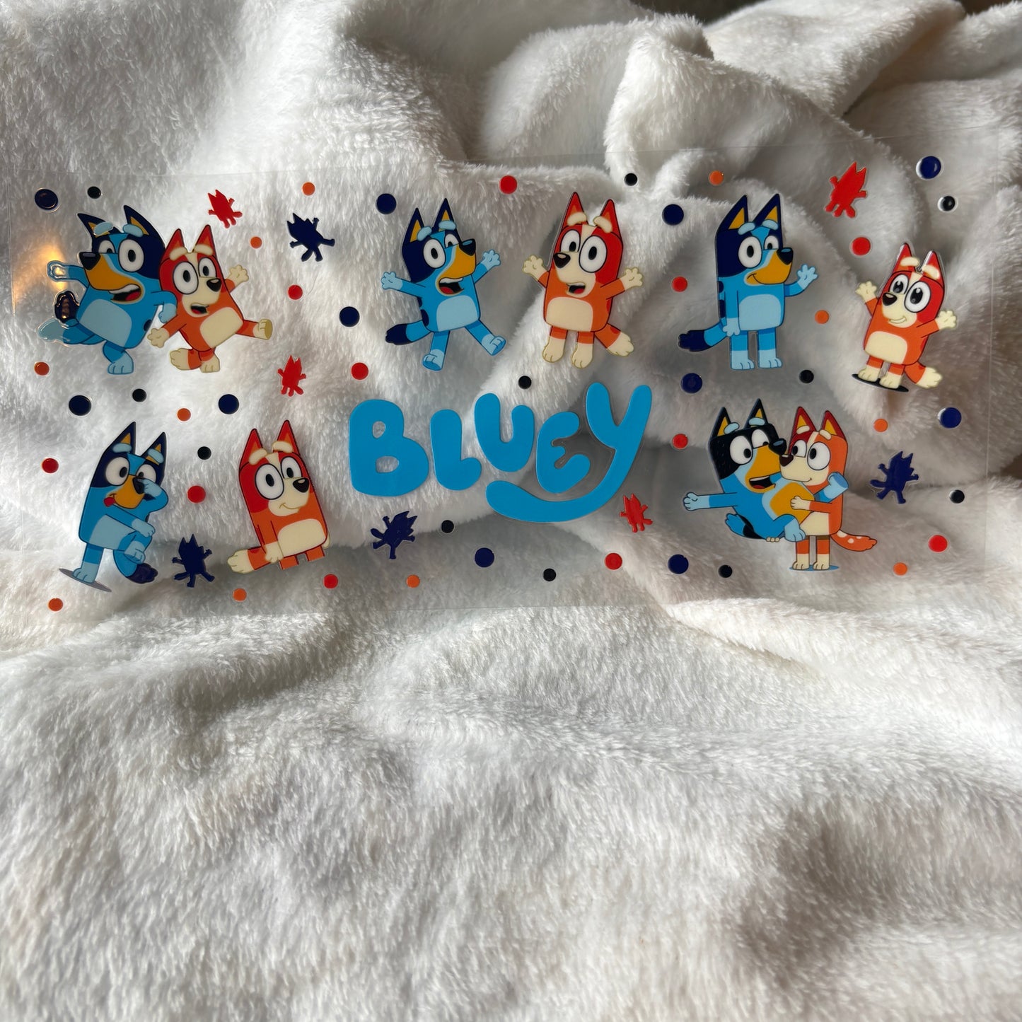 16oz UV DTF Wrap (Double Sided) | Blue Dog Sisters