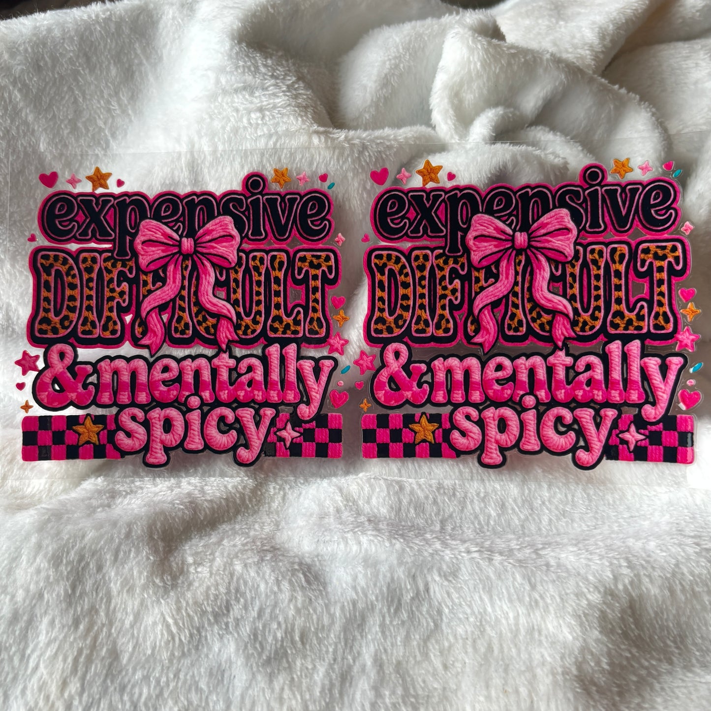16oz UV DTF Wrap (Double Sided) | Expensive, Difficult, Mentally Spicy