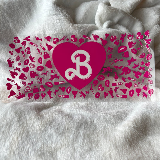 16oz UV DTF Wrap (Double Sided) | B Girl Pattern