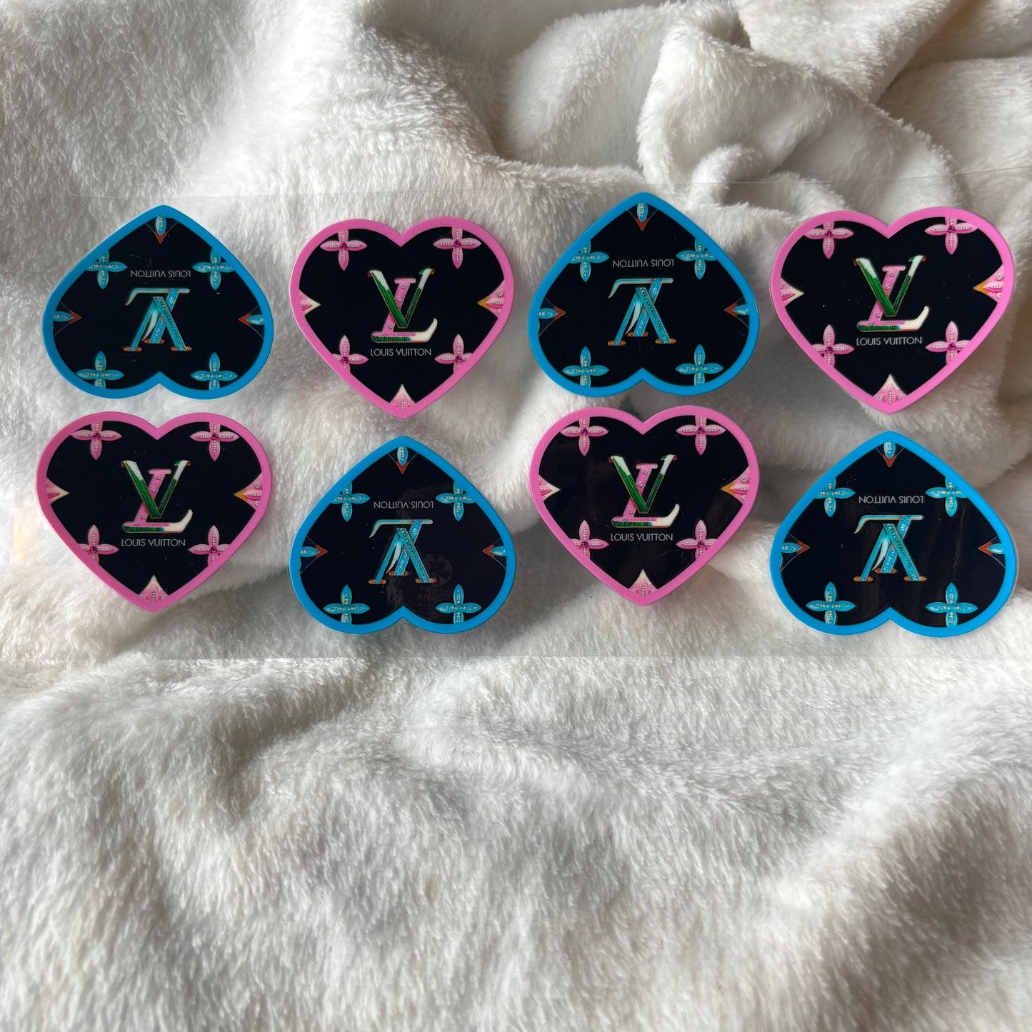 16oz UV DTF Wrap (Double Sided) | Black Pink Blue LV