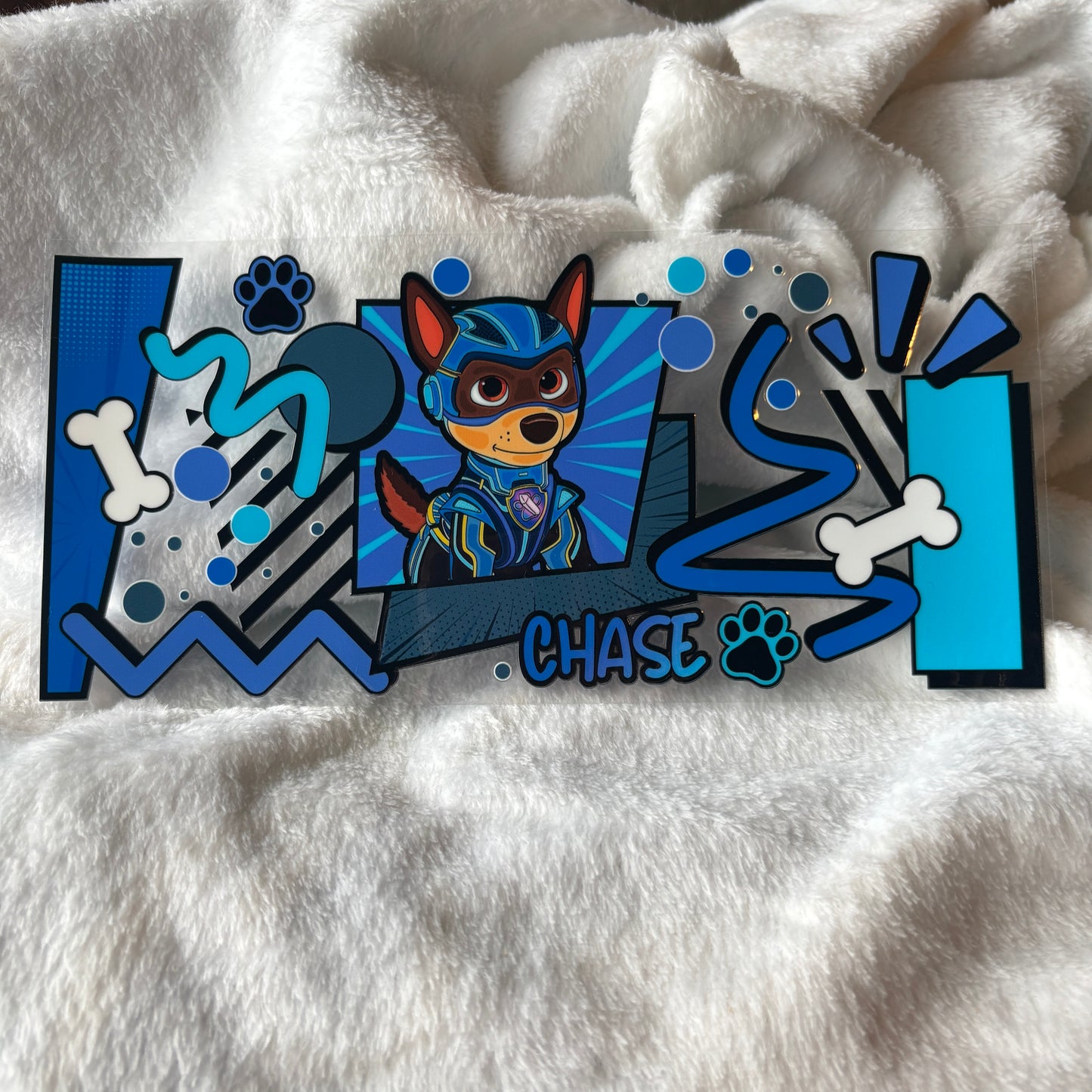 16oz UV DTF Wrap (Double Sided) | Chase Character Paw