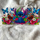 16oz UV DTF Wrap (Double Sided) | Blue Alien Butterflies Colourful