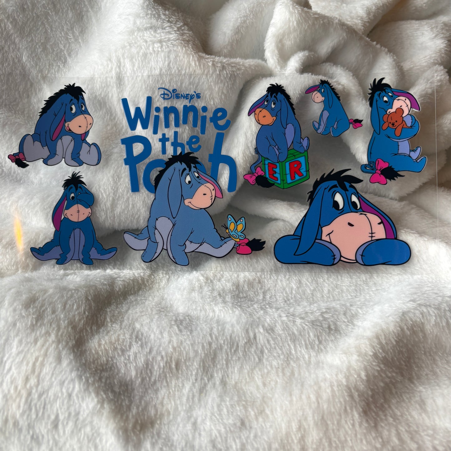 16oz UV DTF Wrap (Double Sided) | Donkey Character Blue