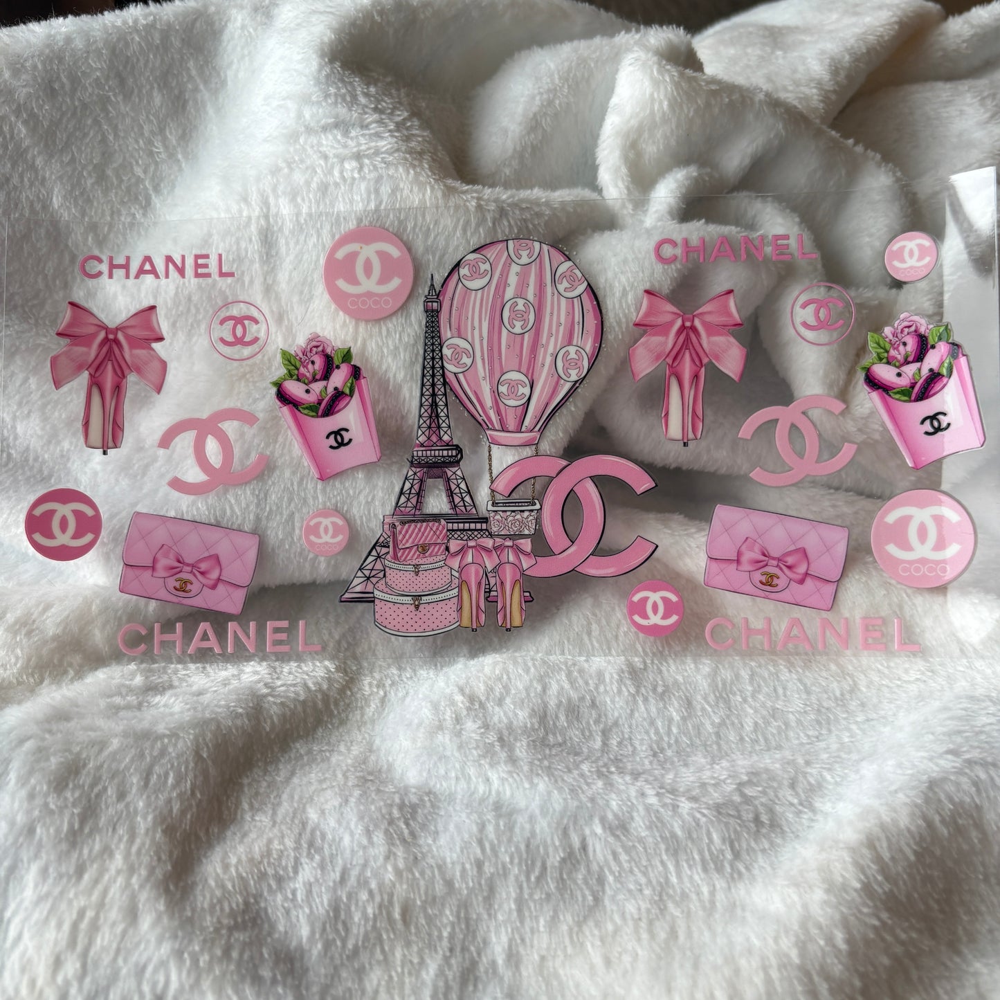 16oz UV DTF Wrap (Double Sided) | CC Pink Paris