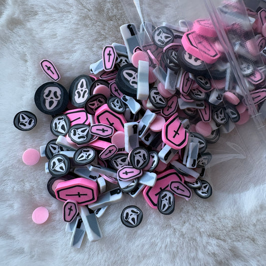 Clay Pieces | Pink Gh0stface Mix | 50gm