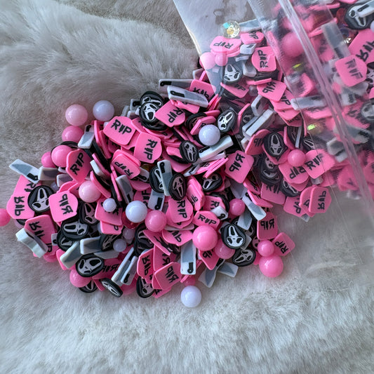 Clay Pieces | Pink Spooky Mix | 50gm